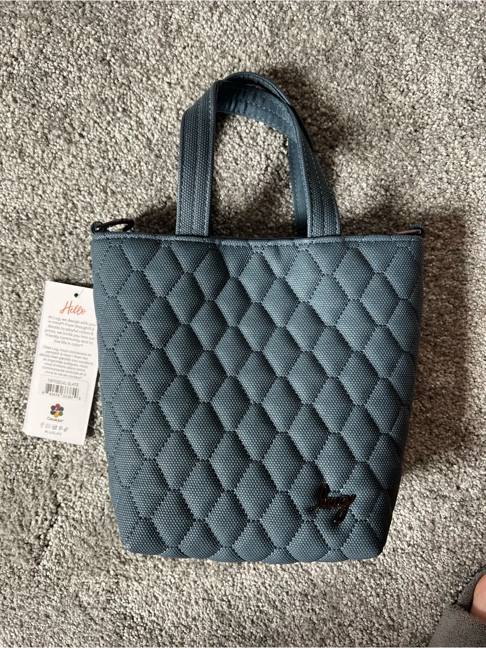 Lug tip toe vl slate blue NWT includes sea life blue strap
